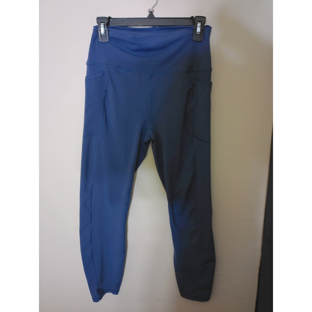 RBX Leggings Women Large Blue High Waist Side Pockets Activewear Yoga  Workout